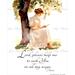 Help Me To Seek Original Prayer Victorian Woman Under Tree 8x10 Watercolor Instant Wall Art Digital Download Printable DIY Vintage Verses
